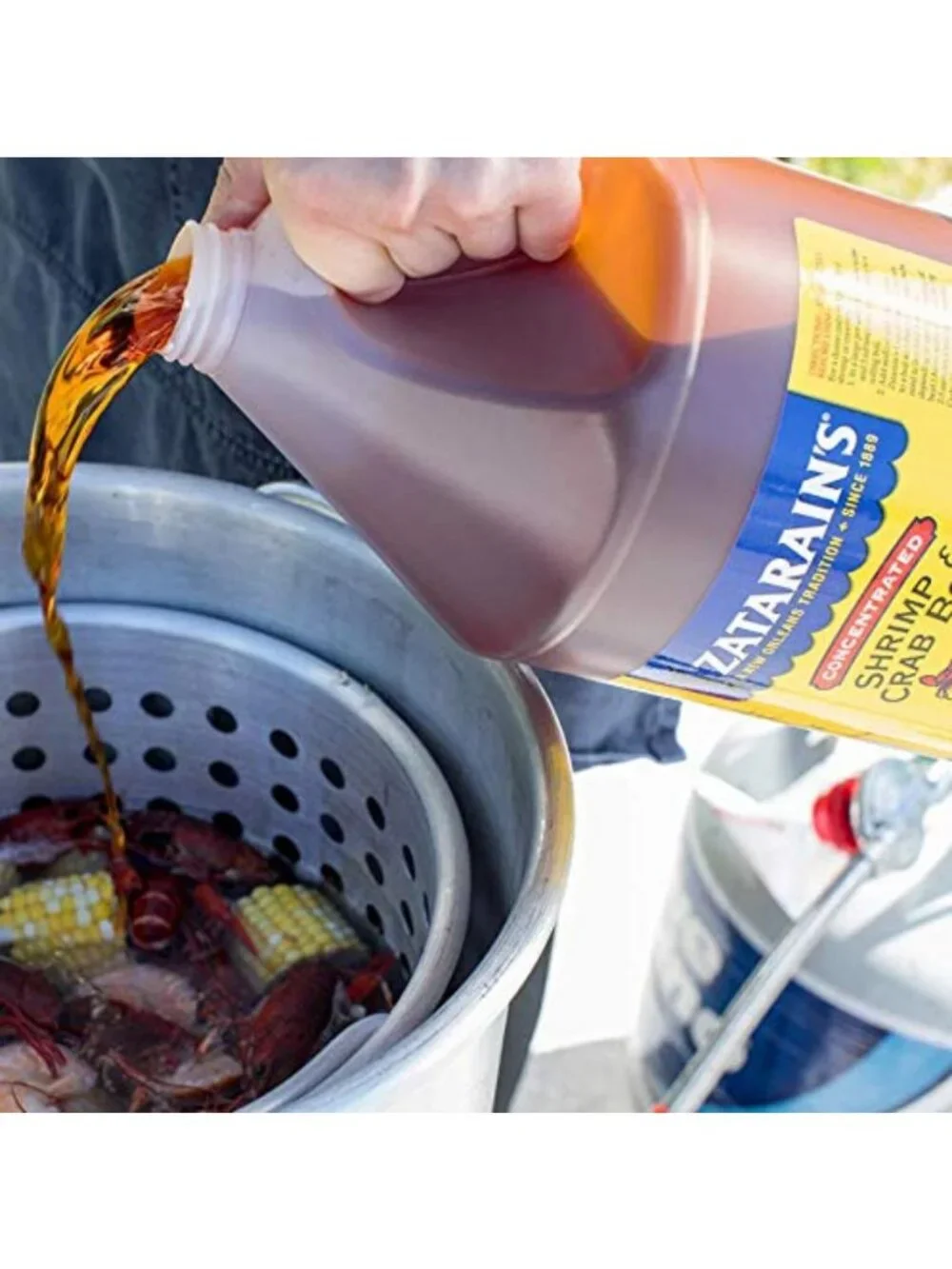 Concentrated Shrimp & Crab Boil - 1 Gallon Liquid Seafood Flavoring for Cooking